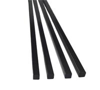 ZRHMCJEN 4 Tiges Carrées Solides En Fibre de Carbone, Longueur 500 Mm, 2 X 2 Mm, 3 X 3 Mm, 4 X 4 Mm, 5 X 5 Mm, Tiges de Renfort Noires/One Color/2.5 * 2.5 * 500Mm