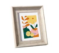 ZRHWSPD Cadre Cadre Photo artistique multi-taille, 1 pièce, rétro, tenture murale, large bordure, cadre Photo en résine for poste de Table de mariage(Huamuse,10 inch-20.3x25.4cm)