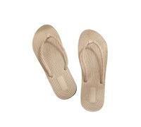 ZRHWSPD Chaussons de Paille Flip Flops Straw Sandals Women Ladies Shoes Outdoor Beach Slides(41)