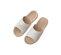 ZRHWSPD Chaussons de Paille Rattan Slippers Straw Shoes Sandals(Color 4,39-40)