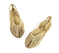 ZRHWSPD Chaussons de Paille Shoes Straw Sandals Vintage Hand Made Hemp Rope Outfit(Color6,42)