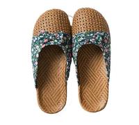 ZRHWSPD Chaussons de Paille Women's Weaving Straw Mat Baotou Sandals Slippers(Color 1,39-40(240mm))