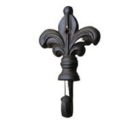 ZRHWSPD Crochet De Pots De Fleurs 1 crochet mural décoratif rétro en fonte forgée, style couronne, for l'extérieur et la maison. Accessoires Metope.(Spearhead3(205))