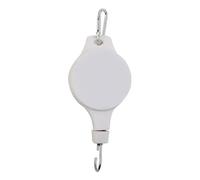 ZRHWSPD Crochet De Pots De Fleurs Poulie rétractable for plantes, crochet de suspension réglable for pots et mangeoires à oiseaux, accessoires de maison(White)
