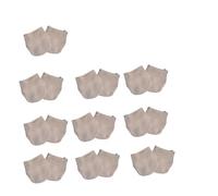 ZRHWSPD Half Sole Dance Shoes Chaussettes mi-tricotées for Filles, Chaussures de Gymnastique Rythmique, Chaussettes Danse, Yoga for(10 Pair,XS)