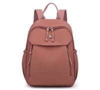 ZRHWSPD Sac A Dos Sac à dos en nylon for femme, couleur unie, imperméable, de voyage, décontracté, cartable, sac bandoulière for filles(Caramel)