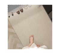 ZRHWSPD Tapis Entree Tapis antidérapant Imitation Anti-Chat résistant à l'usure for Salon de thé, Balcon, Baie vitrée, Chambre à Coucher, Chevet, Salon(Beige,40x60)