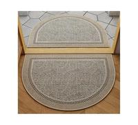 ZRHWSPD Tapis Entree Tapis de Sol Semi-Circulaire en Velours for entrée, Porte et décoration intérieure imperméable(QR No Crease 1,80X120CM(2.6X3.9FT)