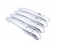 ZRHYRG Clanche de Portière Poignée Autocollants pour poignées de porte chromées compatibles avec Renault compatibles avec Clio 3 III (2005-2014) Poignée de porte pour(4 Button 4 Door)