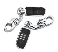 ZRHYRG Repose-Pieds Pliables,Pédales Repose-Pieds de Protection Moteur 1-1/4" pour Moto, Compatible avec Harley, Davidson et Honda(Ivory)