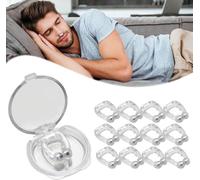 Zriol Lot de 5 pince-nez en Zriol - Clip de nez magnétique pour ronflement, anneau de nez septum, expérience d'un sommeil silencieux et de qualité