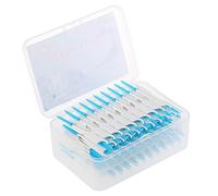 zroven 200Pcs / Box Dental Floss Interdental Brush Teeth Stick Toothpick Soft Silicone Double-endoth Dicks Oral Care
