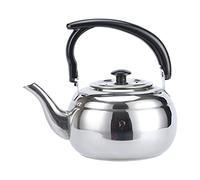 ZRQSMCX Cafetière en Acier Inoxydable Théière exquise Petite Bouilloire Théière à Fleurs Pot à Poutre de Levage Domestique Cafetière à Induction épaissie (Noir)