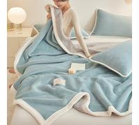 ZRQSMCX Couverture Polaire Double Face, Couverture épaisse en Laine d'agneau Double Face - Couverture Chaude en Velours de Lait Toutes Saisons pour décoration de canapé-lit (G 200 x 230 cm/79 x 91 G)