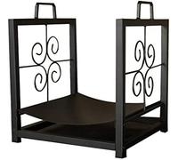 ZRQSMCX Porte-bûches Pliable pour cheminée, Porte-bûches en métal avec poignée Pratique, Support de Rangement pour Bois de Chauffage pour intérieur/extérieur/Foyer