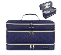 ZRRAJOY Étui de rangement à 3 couches pour Shark Flexstyle, étui de transport pour Shark 430/440 Flexstyle, sac de rangement pour accessoires Shark Flexstyle/Dyson Airwrap Styler (bleu foncé)