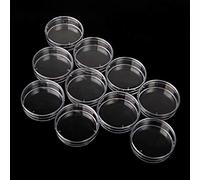 zrshygs Petri Dish Microbes 10Pcs Plats de Petri en Plastique stériles Plat de Culture de cellules de Laboratoire et Couvercle 90 x15mm 60