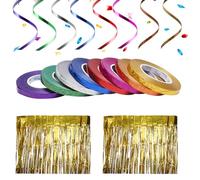 ZRUEWOT Lot de 48 Serpentins Pour Anniversaire Décorations Serpentins Colorées Serpentins Serpentins de Multicolore Pour Fête Anniversaire Mariage Noël Foraine