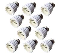 ZRUIZYAN Lot de 10 adaptateurs pour ampoules LED E27 vers GU10