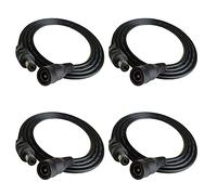 ZRUIZYAN Lot de 4 rallonges DC 12 V 1 m Câble d'alimentation 5,5 x 2,1 mm Fiche creuse mâle vers femelle 22 AWG Câble cuivre pour caméra CCTV (3,3 ft)