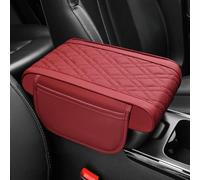 ZRVXTISX Tapis D'Accoudoir De Voiture pour Mazda CX-5 2012-2016, Confort Et AntidéRapant Housse Console Centrale Accoudoir Coussin avec Poches Rangement,C/Red- 32 * 20 * 5cm
