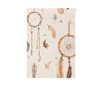 ZRWLUCKY Attrape-rêves - Drapeau de jardin de bienvenue - 71,1 x 101,6 cm - Double face - Pour extérieur, cour, maison, pelouse, porche, vacances - Grand drapeau de décoration saisonnière