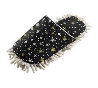 ZRWLUCKY Chaussons en microfibre lavables en forme de croix et couronne pour nettoyage du sol de la cuisine