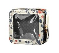 ZRWLUCKY Chili Copihue Beauty Flowers Petite trousse de maquillage transparente pour voyage, Fleurs de beauté Cohue Chili