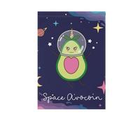 ZRWLUCKY Drapeau de jardin avocat de l'espace 71 x 101,6 cm double face pour extérieur, cour, maison, petites vacances saisonnières, pelouse, patio