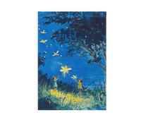 ZRWLUCKY Firefly Lighting Up The Summer Night_54083_2 Drapeau de jardin bienvenue 71 x 101,6 cm Double face pour extérieur, cour, maison, pelouse, porche, vacances, grands drapeaux de décoration