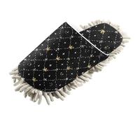 ZRWLUCKY Glod Crown Chaussons en microfibre lavables pour nettoyage du sol de cuisine