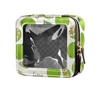ZRWLUCKY Limes Cute Makeup Bag Clear Toiletry Bag Skin Care Bag pour Voyage, lime, citron vert
