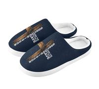 ZRWLUCKY Pantoufle en bois avec croix avec God Loved The World pour homme et femme avec mousse à mémoire de forme - Pantoufles confortables pour chambre à coucher, Croix en bois avec Dieu aimé le