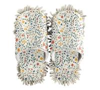 ZRWLUCKY Pantoufles rustiques colorées en microfibre pour nettoyage de sol, cuisine, nettoyage de la poussière