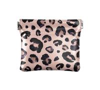 ZRWLUCKY Portefeuille à monnaie pour femme en cuir avec léopard des neiges noir, gris, beige, mini portefeuille confortable pour les femmes, Snow Leopard Noir Gris Beige, 4.33"(L) x 3.74"(W) x