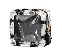 ZRWLUCKY Ragdoll Trousse de toilette transparente avec jolis chats Noir, Ragdoll Beautiful Cats Noir