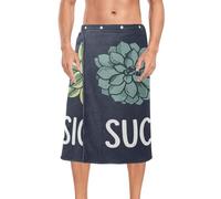 ZRWLUCKY Succulents Obsession Serviette de bain portable pour homme 152,4 x 71,1 cm pour la plage, la salle de bain, le sauna