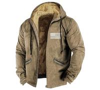 ZRYAZQ Blouson Homme Hiver Veste Chauffante Chic Sweat A Capuche Manteau Hiver Sportswear Veste Polaire Homme Casual Doudoune Chauffante Sweat Zippé Sport Moto Blousons Polaire Idee Cadeau Parka
