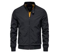 ZRYAZQ Blousons Homme Cargo Bombers Homme D'aviateur Léger Veste Homme Mi Saison Blouson Moto Homme Avec Poches Zippé Manteau Homme Hiver Printemps Et L'automne Coupe Vent Softshell Manteaux Travail