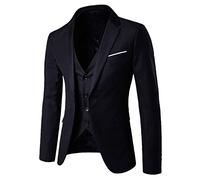ZRYAZQ Costume Homme 3 Pieces Blazer Homme Chic Et Elegant Costume Homme Affaires Veste Homme Slim Fit Costumes Et Vestes Homme Regular Blousons Homme Casual Blazers Homme Mariage Halloween Noël