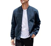 ZRYAZQ Veste Homme Mi Saison Bombers Homme D'extérieur Blouson Aviateur Léger Jacket Casual Hiver Printemps Automne Coup-Vent Classique Décontracté Sweat-Shirt Homme Manches Longues Cargo Sport Golf