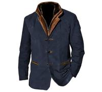 ZRYAZQ Veste Homme Vintage Manteau Hiver Automne Blouson De Travail Chasse Moto Mode Décontractée Parka Blazer Costume Cardigan Bouton