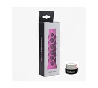 ZRZ Pack Grip Padel Tour Grip Couleur Rose Taille XS + Over Wilson Confort Couleurs Unies (Over Blanc uni)