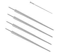 ZS 18/16/14G G23 Titane Insertion Pin Cône pour Nez Oreille Nombril Labret Threadless Piercings Bijoux Kit, 4Pcs Push in Bijoux de Corps Stretching Kit Assistant Tool (14G)