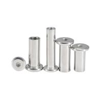 ZS Hardware Écrou à tête hexagonale plate en acier inoxydable, M3 M4 M5 M6 M8, 10 pièces/lot