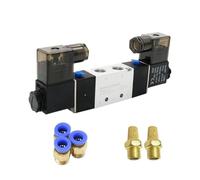 ZS Hardware Électrovanne pneumatique 4V220-08 1/4 ", vanne de contrôle d'air à 5 voies et 2 positions(PC 10mm Fittings,AC220)