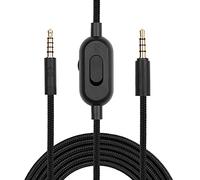 ZS0159 pour LOGITECH G433 / G233 / G Pro/G Pro x 3,5 mm mâle au câble Audio de Casque de Jeu Masculin avec câble de câble à Fil de Fil: 2m (Noir)
