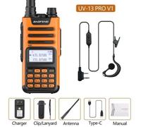 ZS10122-Baofeng walkie talkie UV13 Pro 10W puissant. double bande UHF-VHF UV 13PRO avec câble type c. mise à niveau d TALKIE-WALKIE