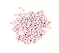 Zsail Lot de 145 perles de baseball en acrylique pour la fabrication de bijoux, collier, bracelet, artisanat, décoration (rouge)