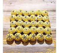 Zsail Lot de 30 cloches de Noël avec découpe flocon de neige 40 mm pour arbres de Noël et décorations de la maison (doré)
